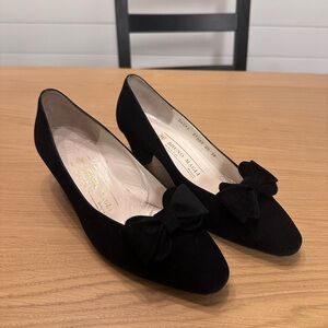 Vintage Bruno Magli Italian Suede Heels - Size 36